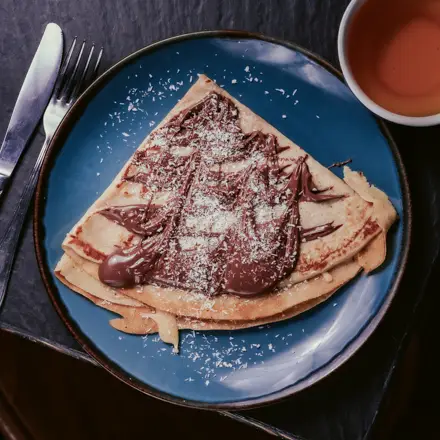 Crêpe nutella noix de coco
